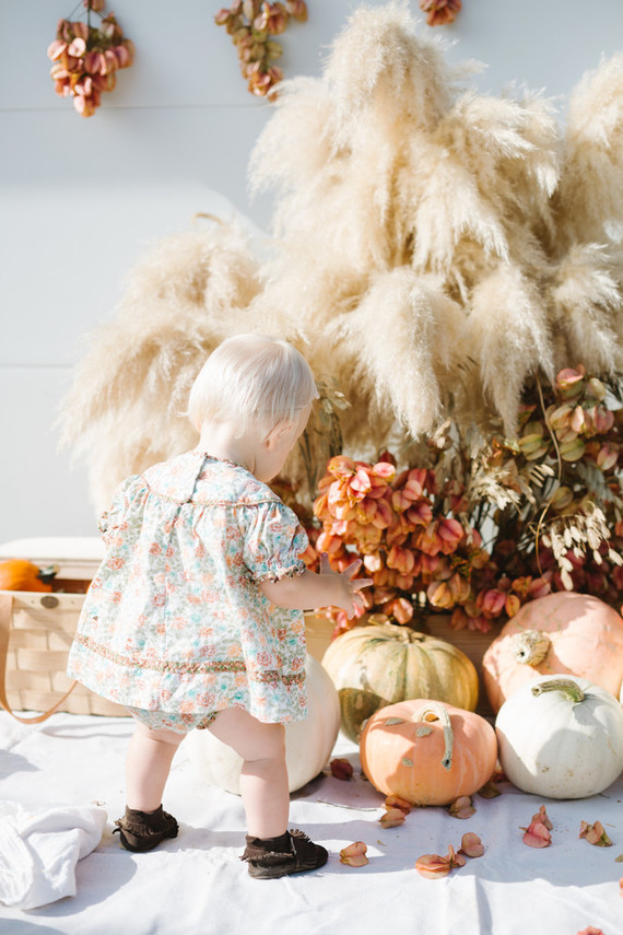 Feminine fall Moon themed 1st birthday party on 100 Layer Cakelet