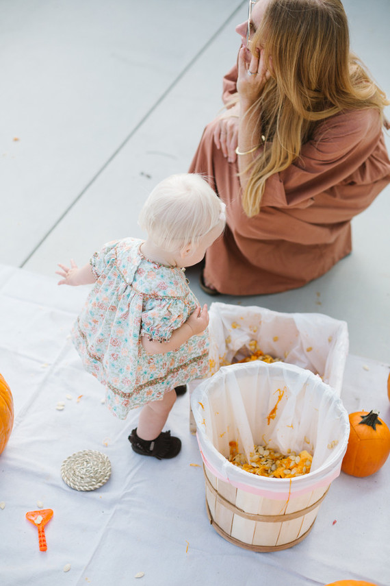 Feminine fall Moon themed 1st birthday party on 100 Layer Cakelet