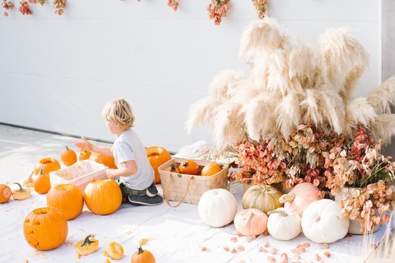 Feminine fall Moon themed 1st birthday party on 100 Layer Cakelet