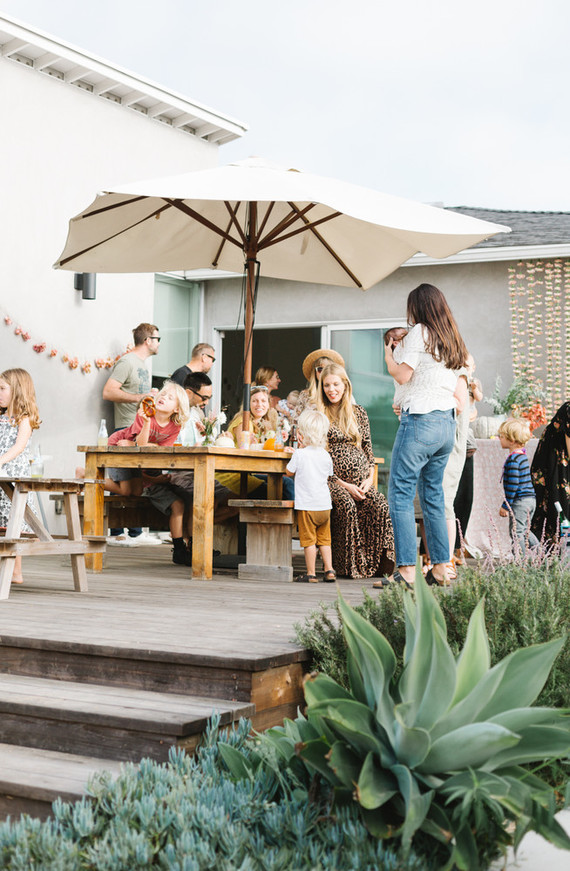 Feminine fall Moon themed 1st birthday party on 100 Layer Cakelet
