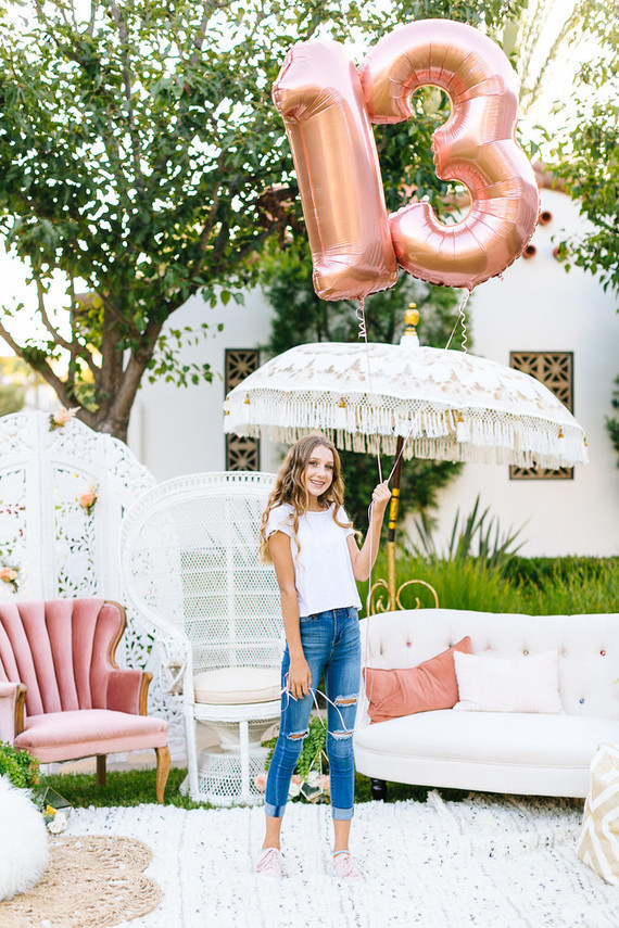 Unique feminine girlfriends 13th birthday party