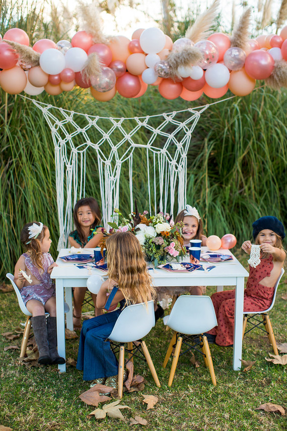 Friendsgiving themed girl's party