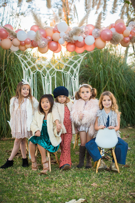 Friendsgiving themed girl's party Inspiration