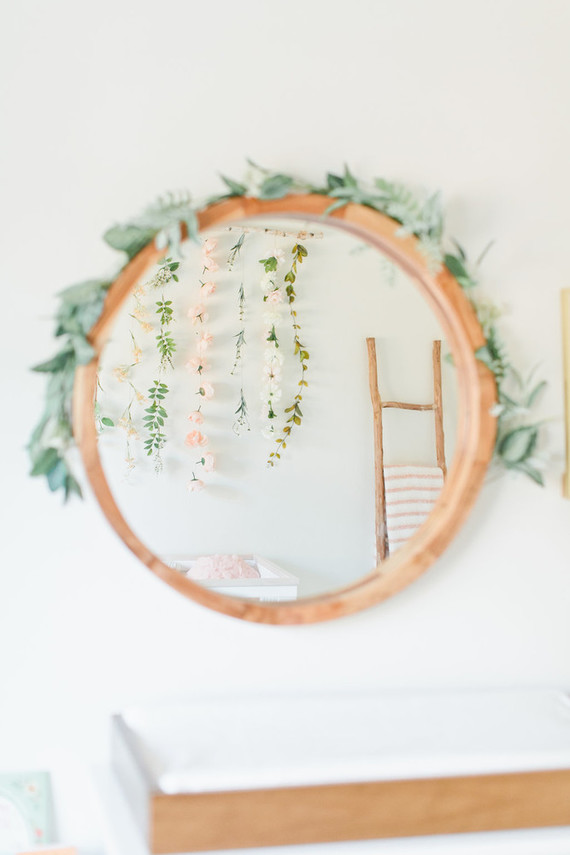 Floral boho girl's nursery