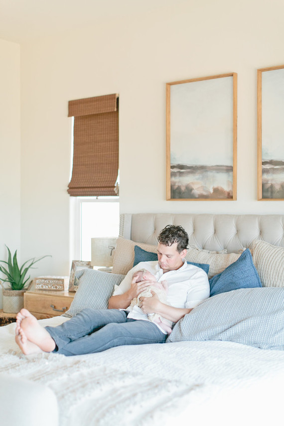 Floral boho girl's nursery and newborn photos