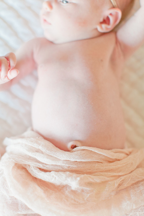 Floral boho girl's nursery and newborn photos