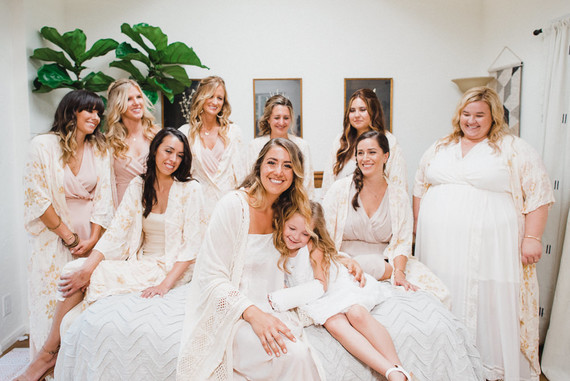 modern macrame backyard wedding in Oceanside Inspiration