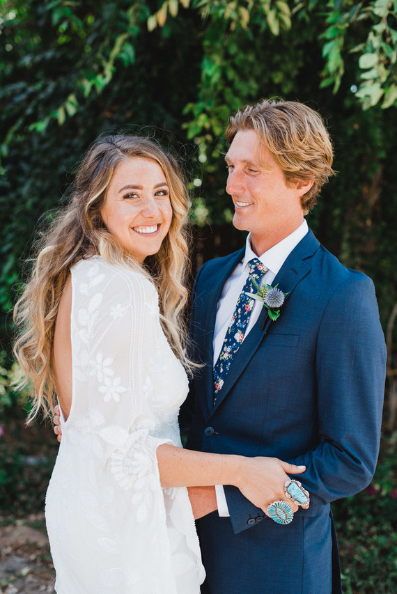 modern macrame backyard wedding in Oceanside Inspiration