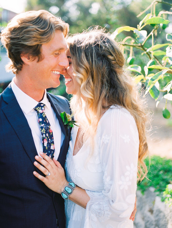 modern macrame backyard wedding in Oceanside Inspiration