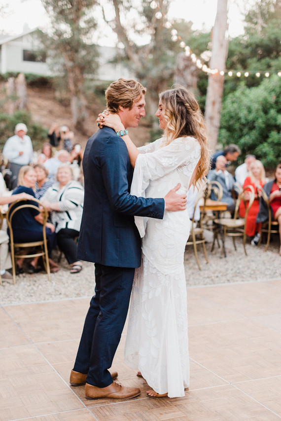 modern macrame backyard wedding in Oceanside Inspiration