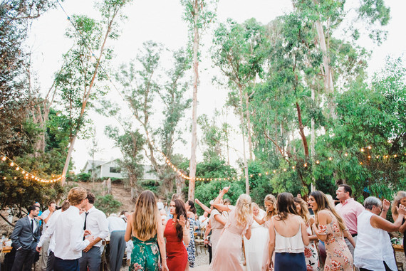 modern macrame backyard wedding in Oceanside Inspiration