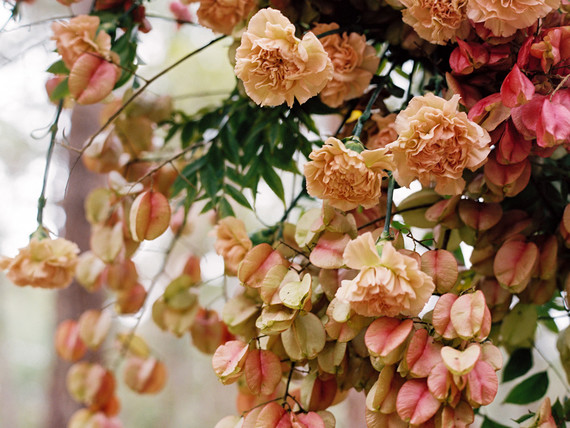 Floral fall forest elopement