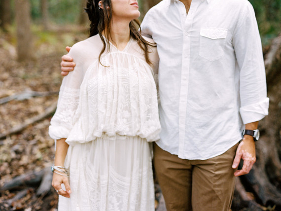 Floral fall forest elopement