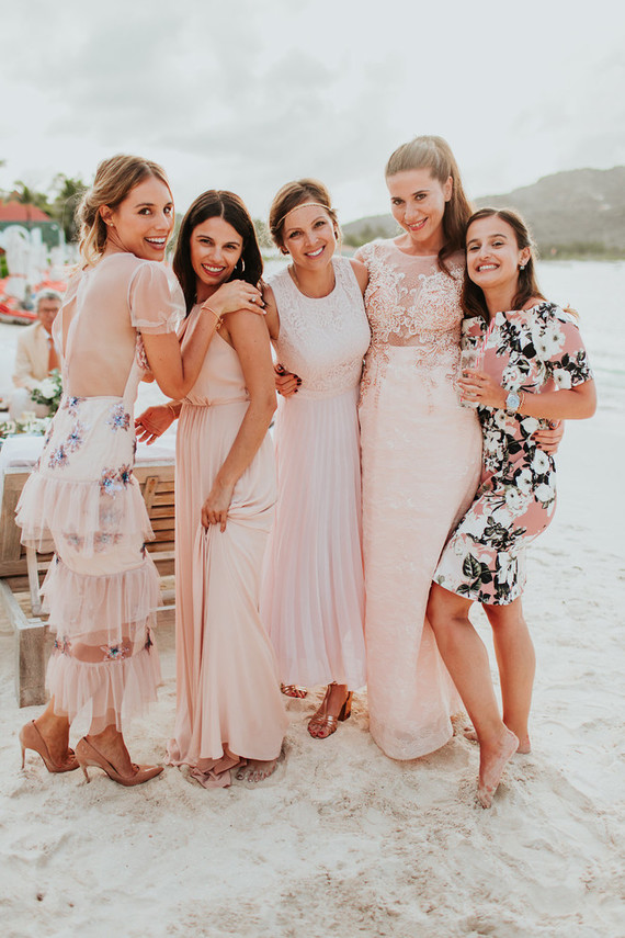 Pastel bridesmaid dresses
