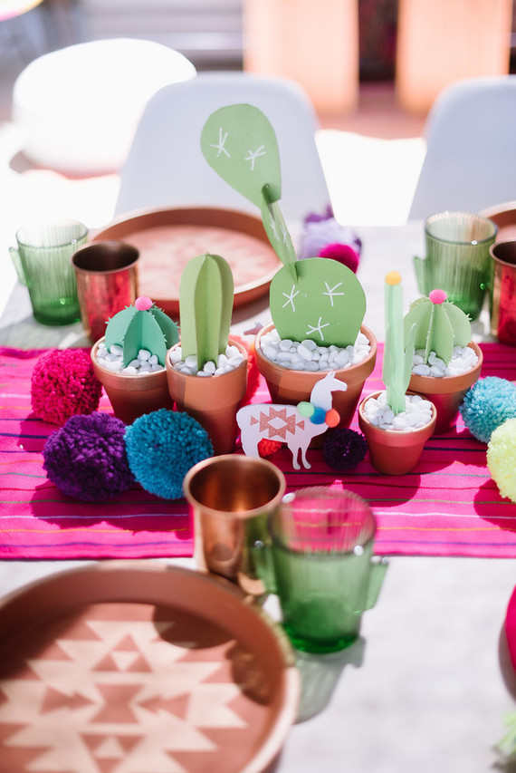 Llama-inspired Frida Kahlo 3rd birthday party Inspiration
