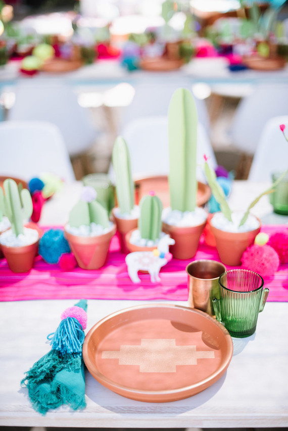 Llama-inspired Frida Kahlo 3rd birthday party