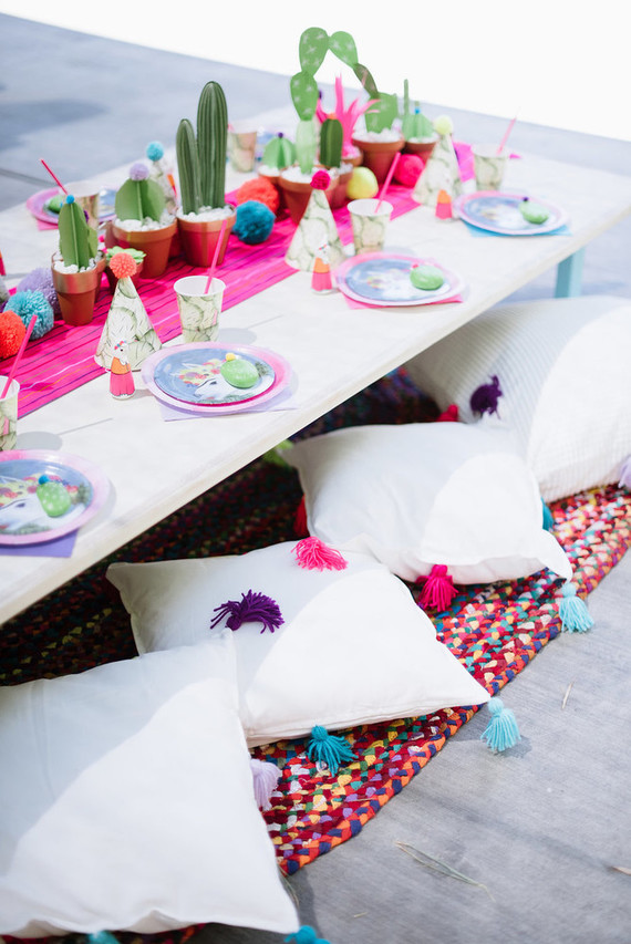 Llama-inspired Frida Kahlo 3rd birthday party