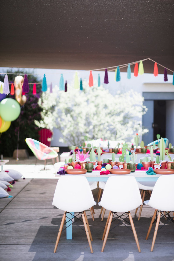Llama-inspired Frida Kahlo 3rd birthday party Inspiration