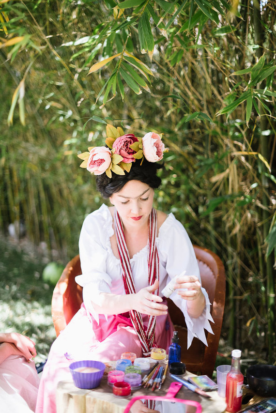 Llama-inspired Frida Kahlo 3rd birthday party