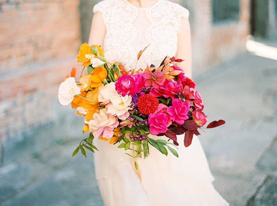 fall paper flower bouquet
