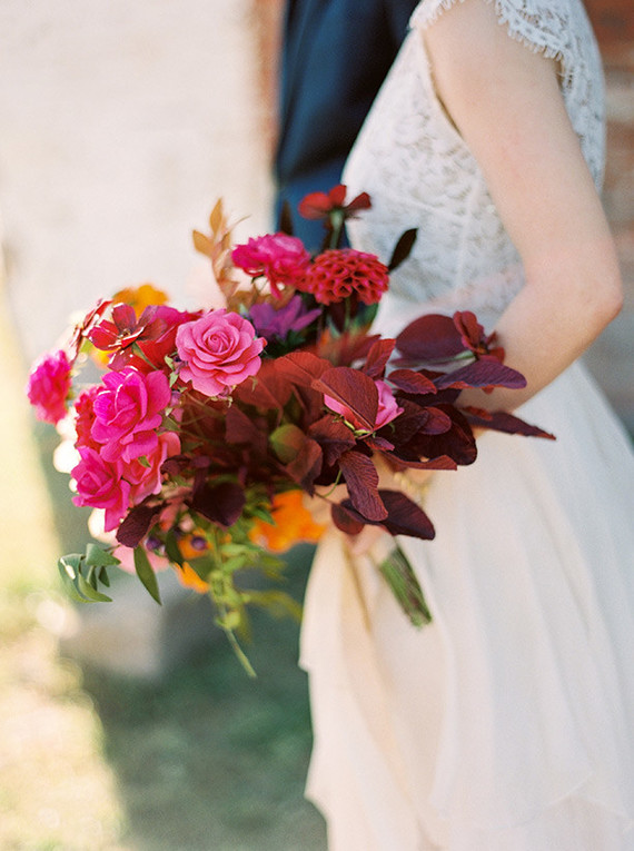 fall paper flower bouquet