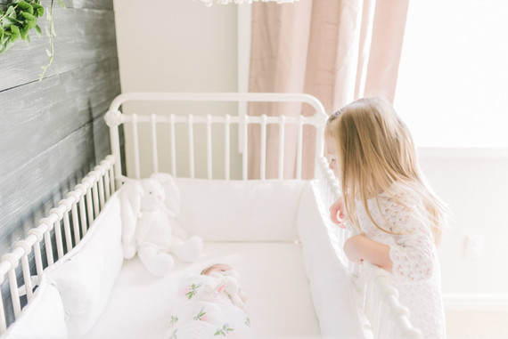 Rustic winter nursery and newborn photos on 100 Layer Cakelet