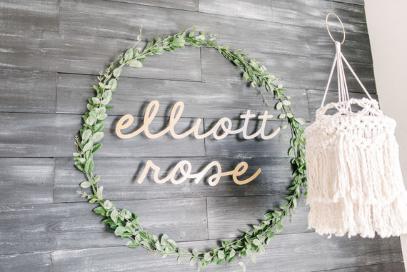 Rustic winter nursery and newborn photos on 100 Layer Cakelet