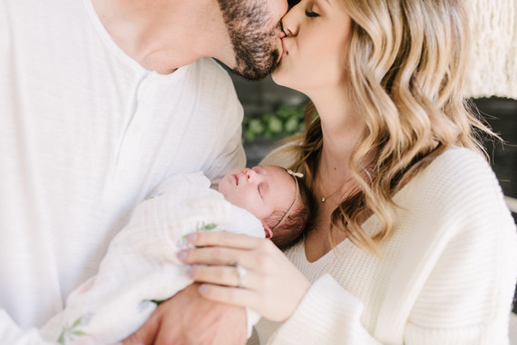 Rustic winter nursery and newborn photos on 100 Layer Cakelet