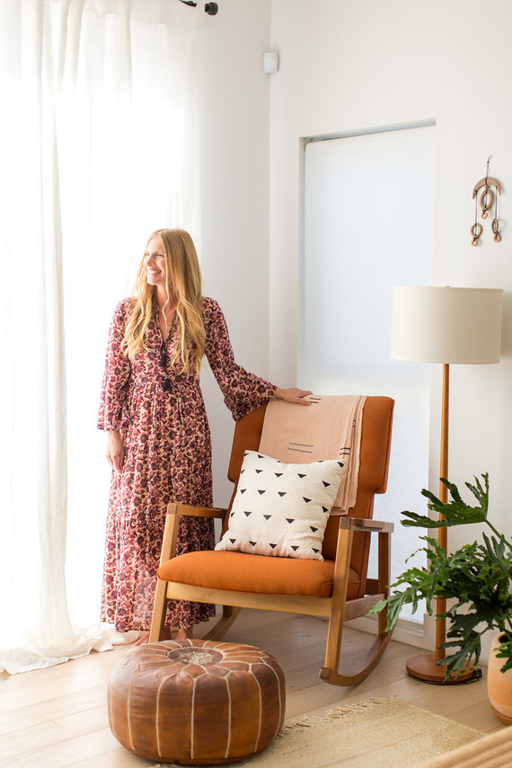 Cozy master bedroom for fall with Coyuchi on 100 Layer Cake