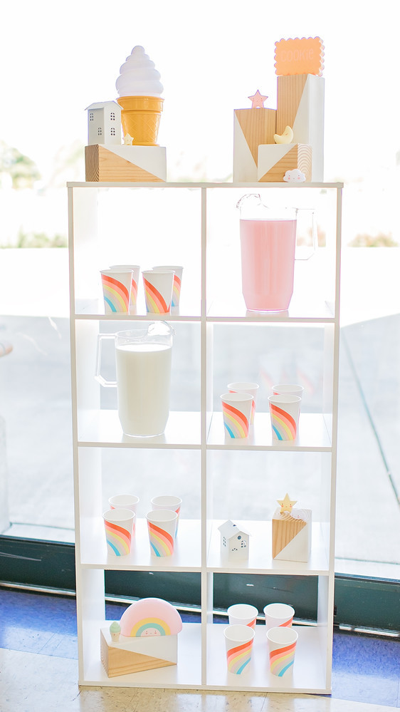 Happy clouds and rainbows 3rd birthday party