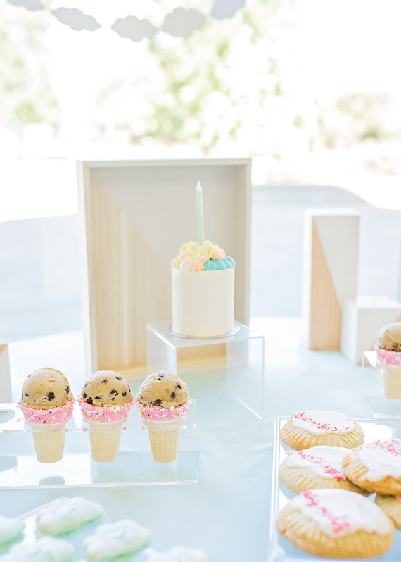 Happy clouds and rainbows 3rd birthday party Inspiration