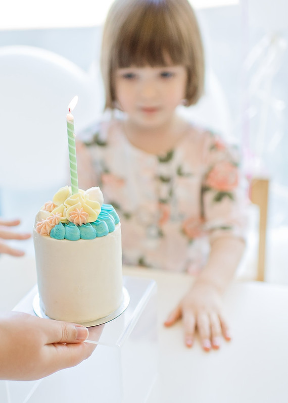 Happy clouds and rainbows 3rd birthday party