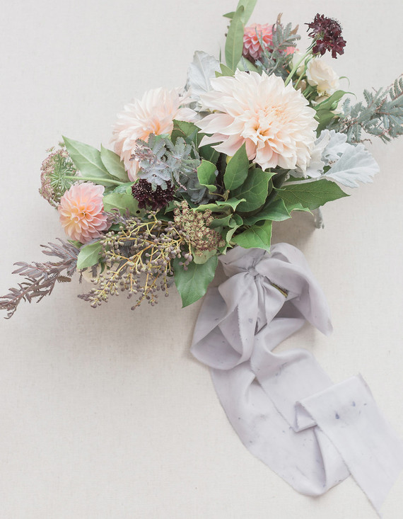 Ideas for dyed silk ribbon in weddings