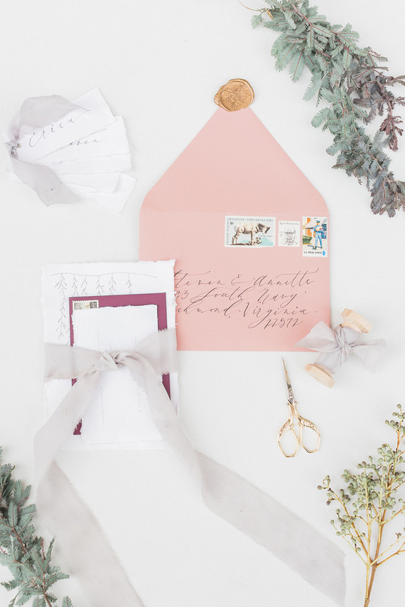 Ideas for dyed silk ribbon in weddings