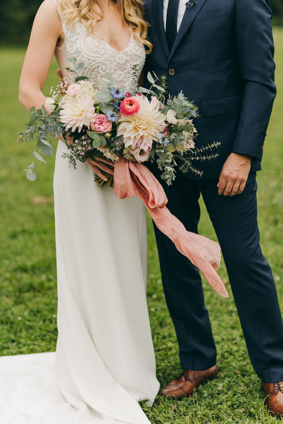 Floral garden wedding in Ontario