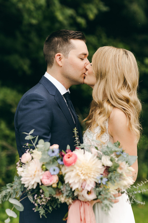 Floral garden wedding in Ontario Inspiration