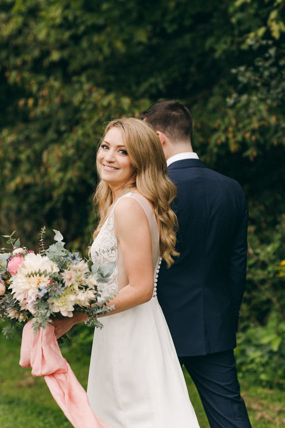 Floral garden wedding in Ontario