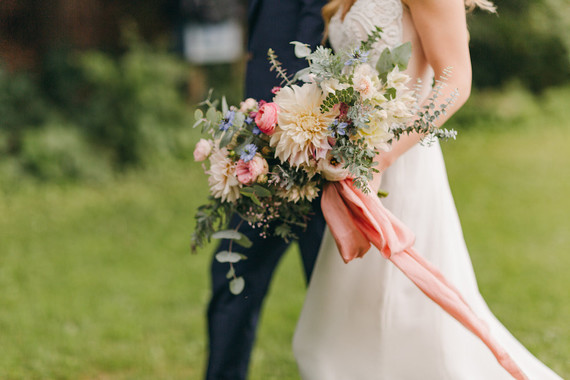 Floral garden wedding in Ontario