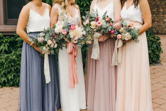 Floral garden wedding in Ontario