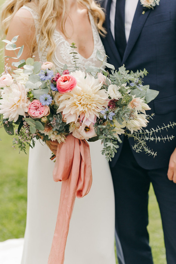 Floral garden wedding in Ontario