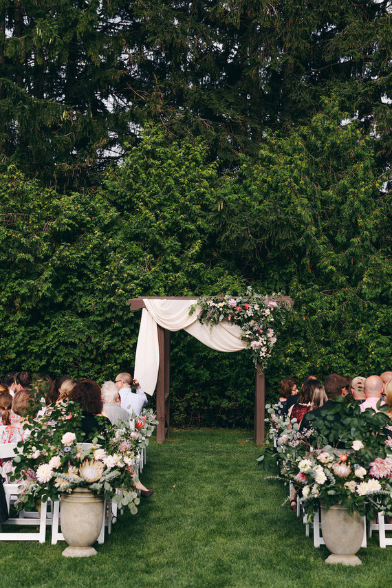 Floral garden wedding in Ontario