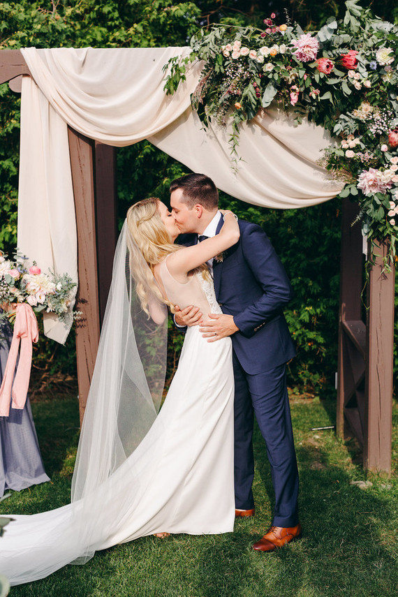 Floral garden wedding in Ontario