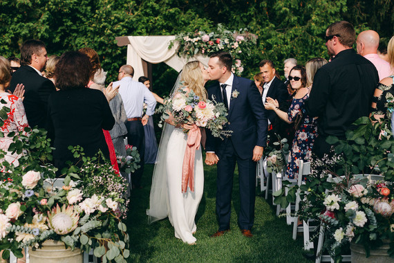 Floral garden wedding in Ontario