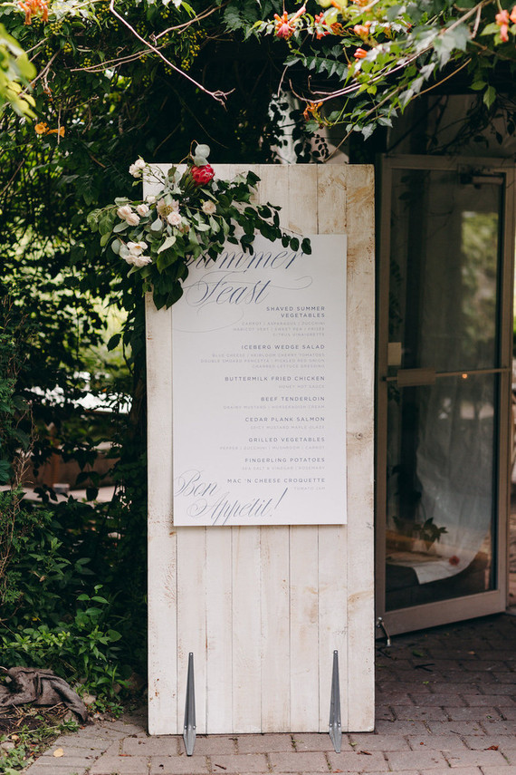 Floral garden wedding in Ontario