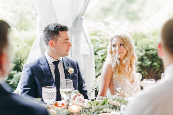 Floral garden wedding in Ontario