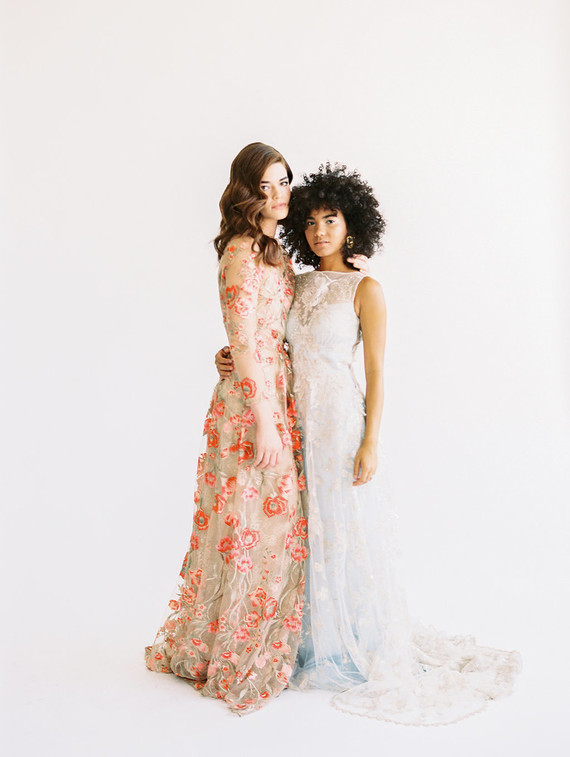 Floral fashion-forward wedding inspiration Inspiration