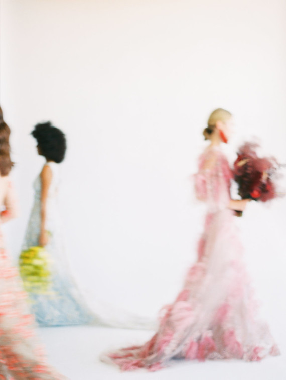 Floral fashion-forward wedding editorial Inspiration