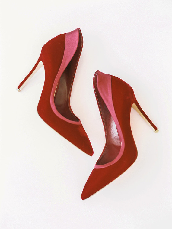 modern color blocked wedding inspiration