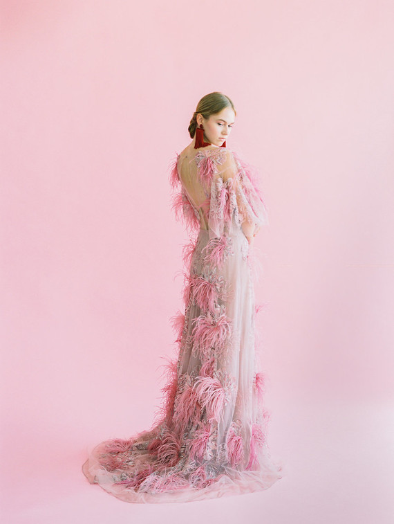 modern color blocked wedding inspiration