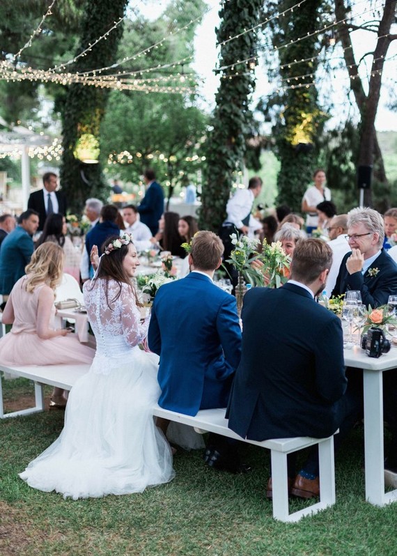 DIY backyard summer wedding in Athens, Greece